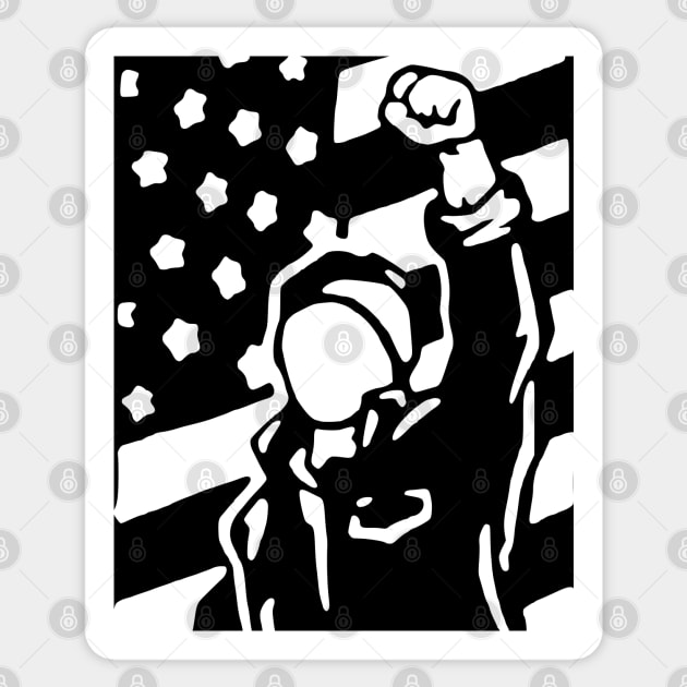 Resistance - Protest, Activist, Radical Sticker by SpaceDogLaika